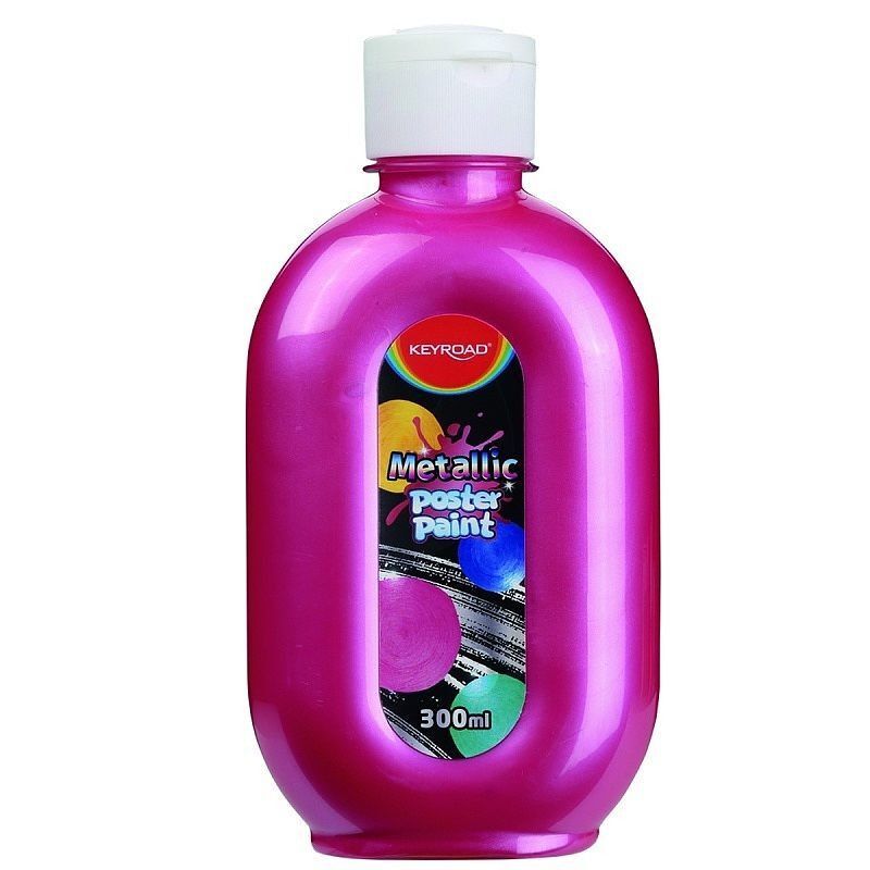 Farba 300ml plakatowa keyroad metaliczna czerwona