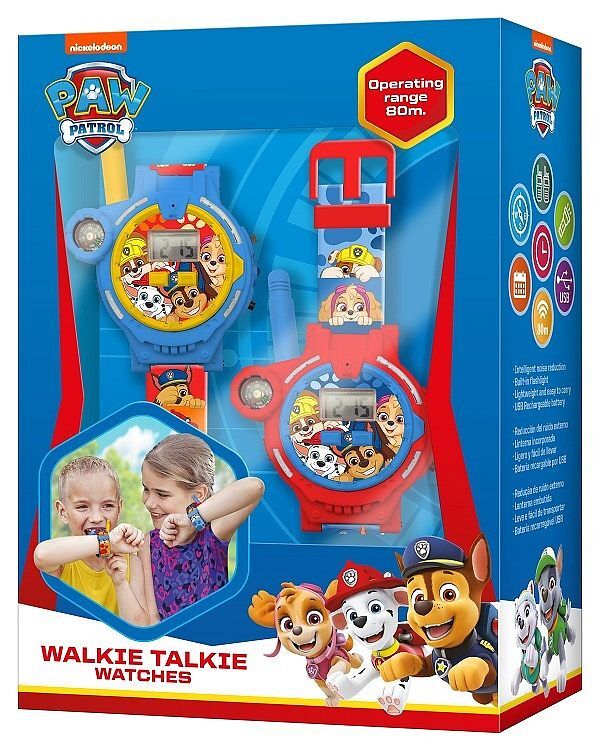 Walkie talkie z zegarkiem paw patrol pw19911
