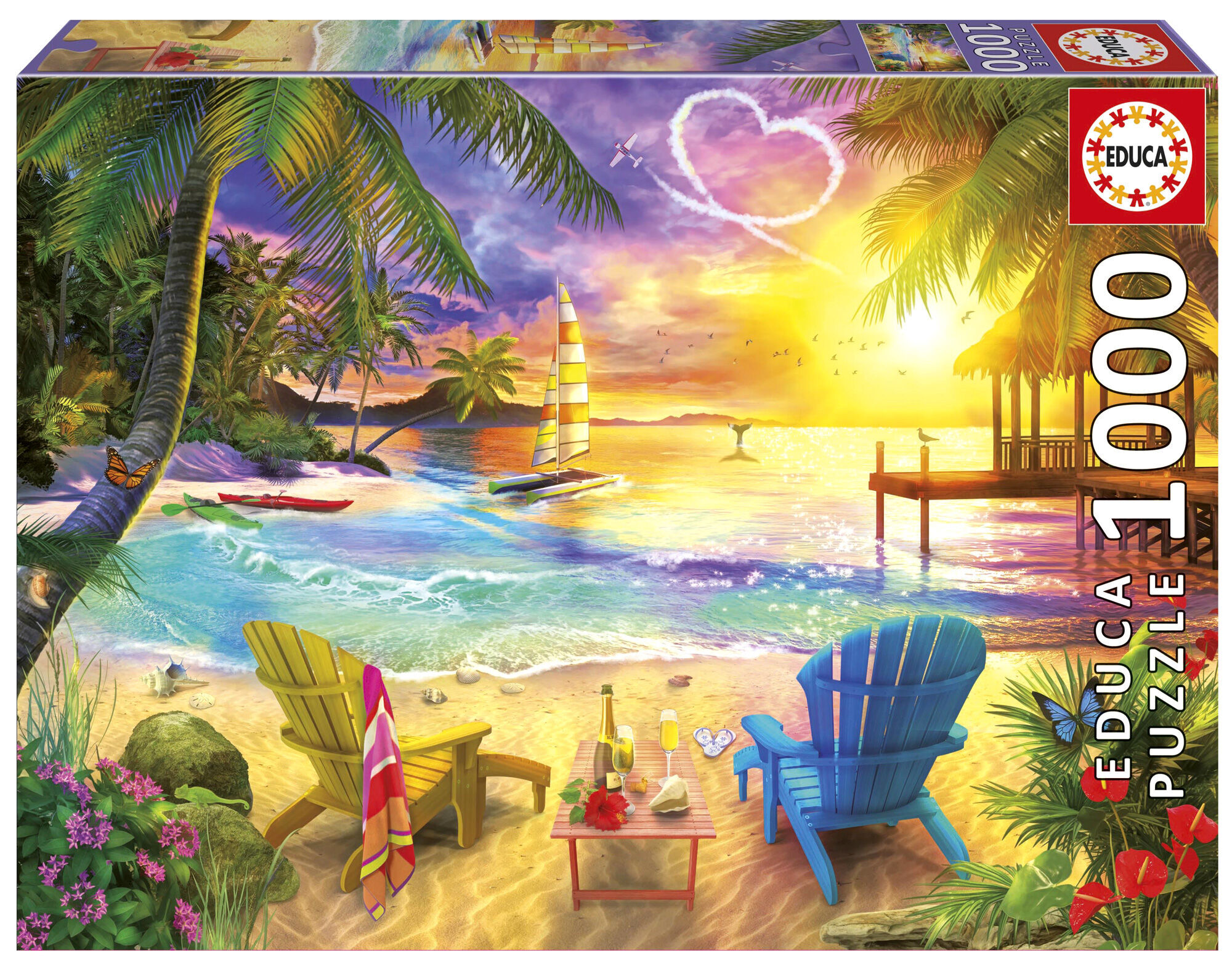 Puzzle 1000 Kocham plażę 113411