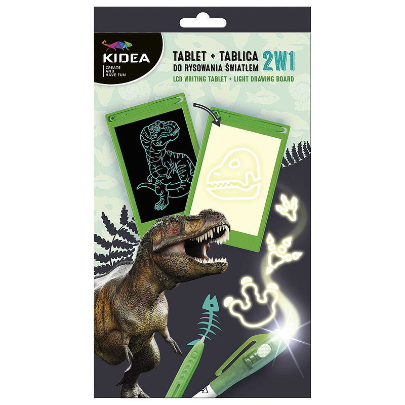Tablet+tablica do rysowania światłem 2 w1 kidea b1