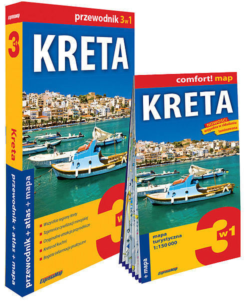 Kreta 3w1 przewodnik + atlas + mapa