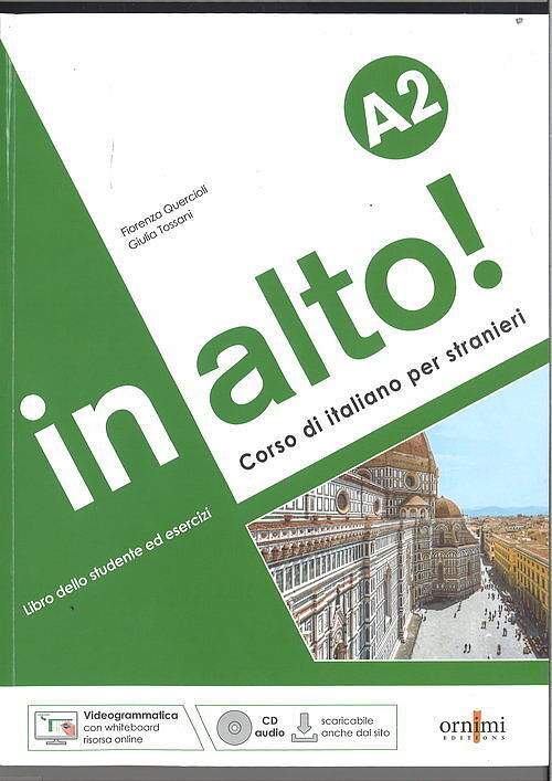 In alto! A2 podręcznik do włoskiego + ćwiczenia audio + Videogrammatica