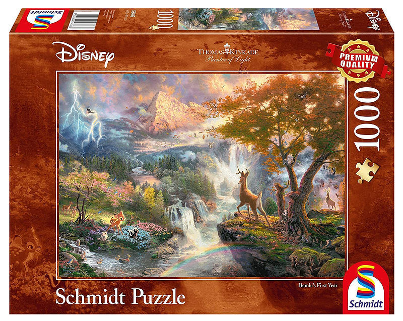 Puzzle 1000 pq bambi disney t. Kinkade 107253