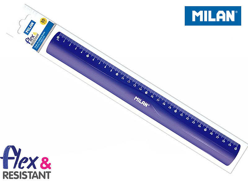 Linijka milan 30 cm niebieska na blistrze
