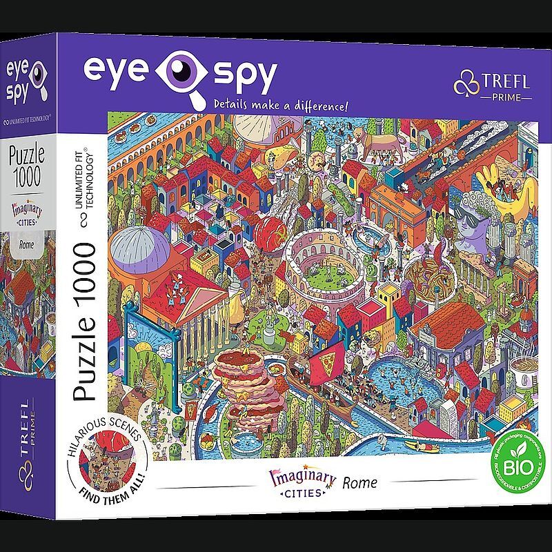 Trefl Puzzle 1000 UFT Eye-Spy Imaginary Cities: Rome, Italy