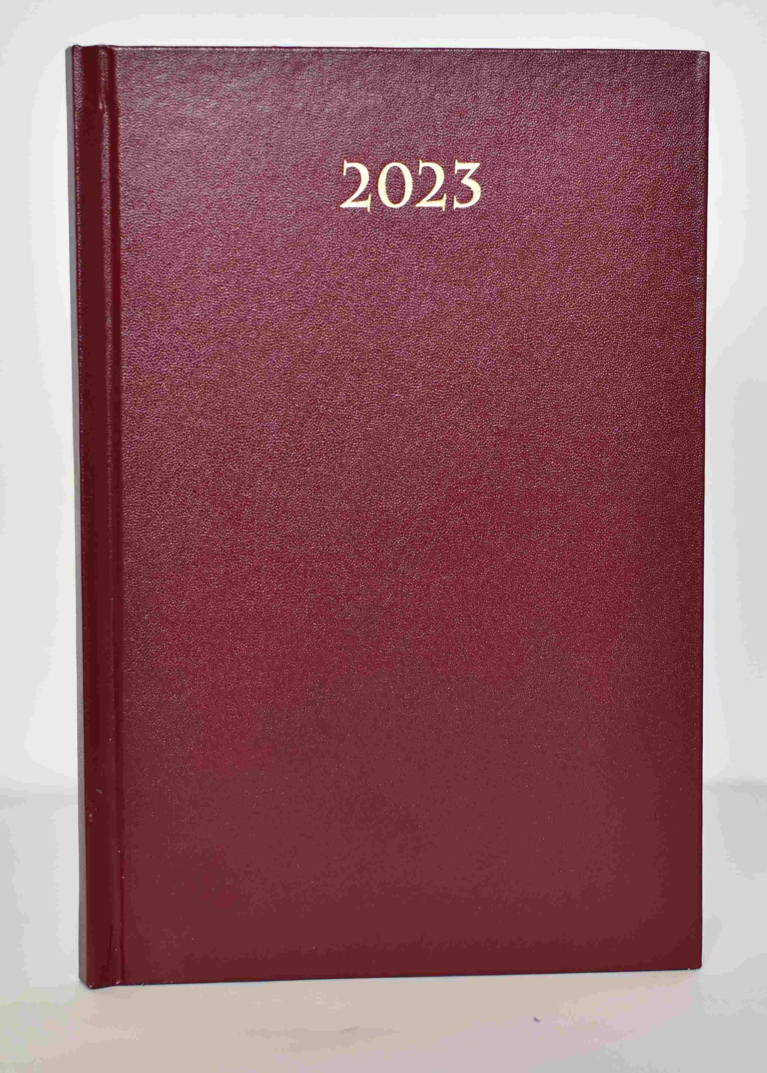 Kalendarz 2023 B6 dzienny divas bordo