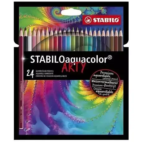 Kredki drewniane stabilo aquacolor arty 24 kolory