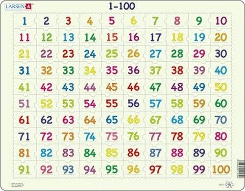Układanka Liczymy 1-100 100 elementów
