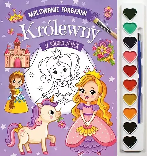 Malowanie farbkami. Królewny