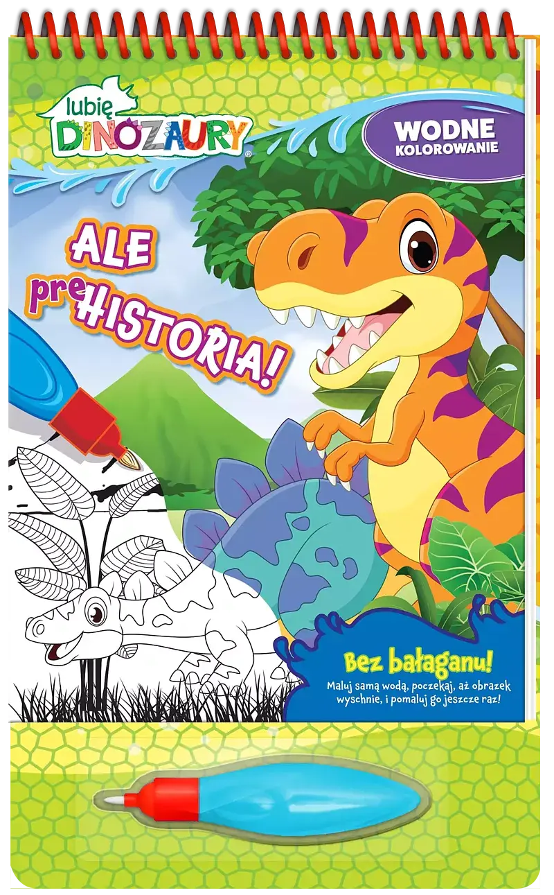 Lubię Dinozaury. Wodne kolorowanie cz. 3