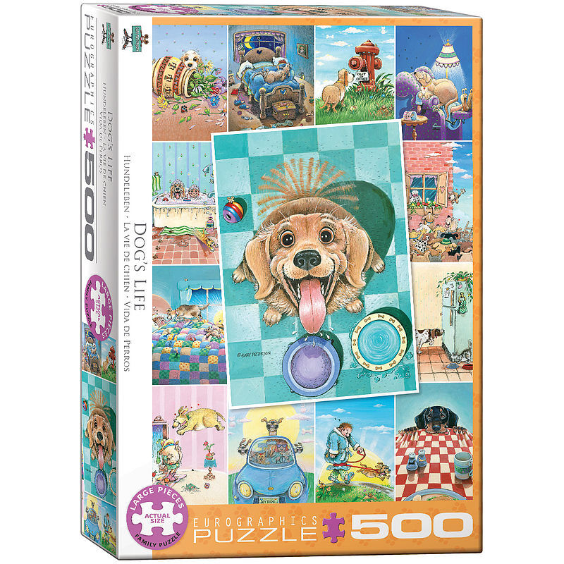 Puzzle 500 dog's life by gary patterson 6500-5365