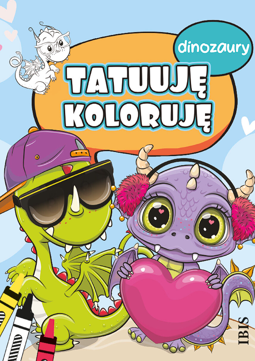 Dinozaury. Tatuuję - koloruję