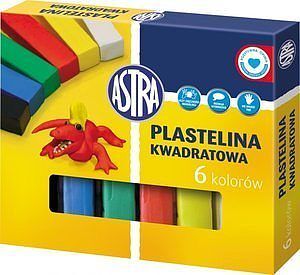 Plastelina kwadratowa 6 kolorów