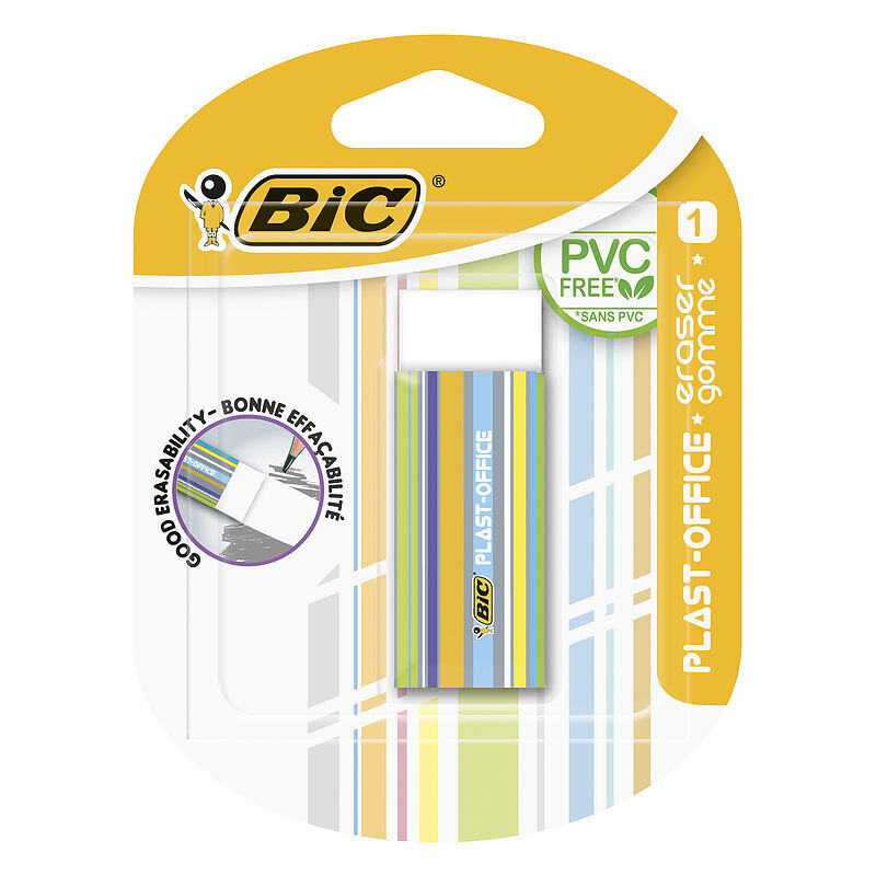 Gumka bic plast-office blister 1szt