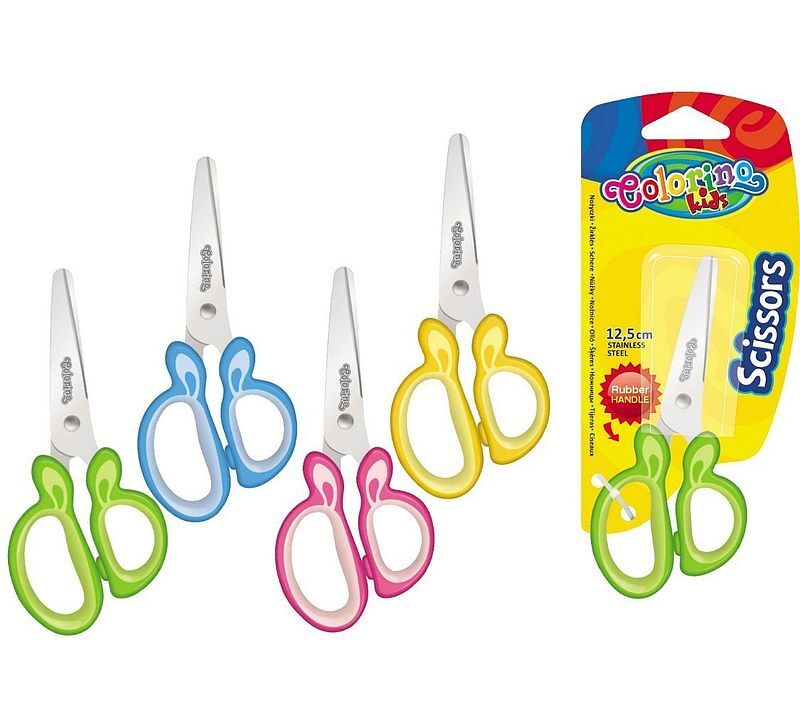 Nożyczki szkolne 12,5 cm colorino kids blister 1 szt. Mix
