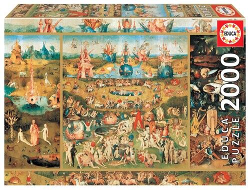 Educa Puzzle 2000 Ogród rozkoszy ziemskich Hieronim Bosch