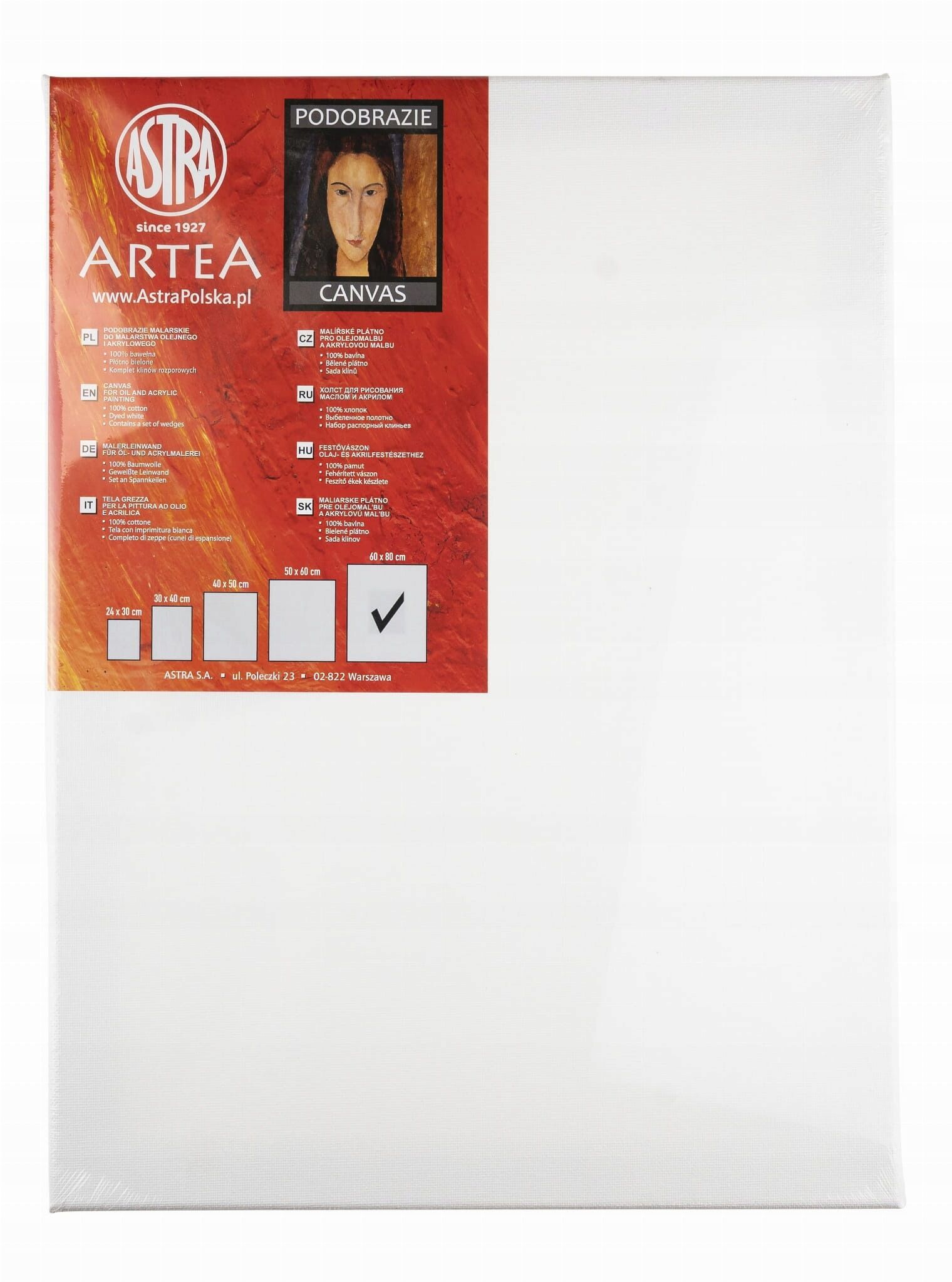 Podobrazie malarskie Artea 60x80cm