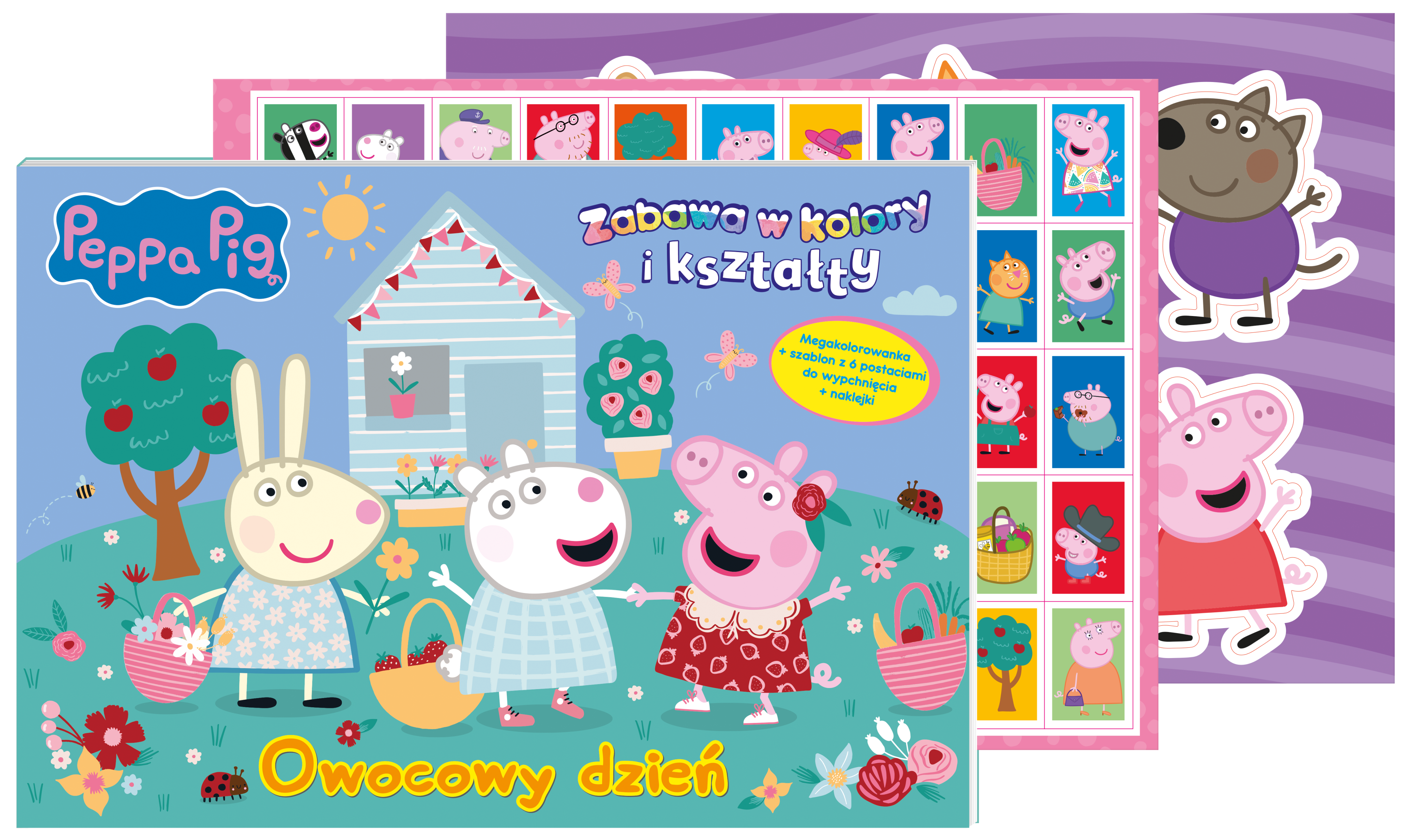 Peppa Pig. Zabawa w kolory i kształty. Owocowy dzień