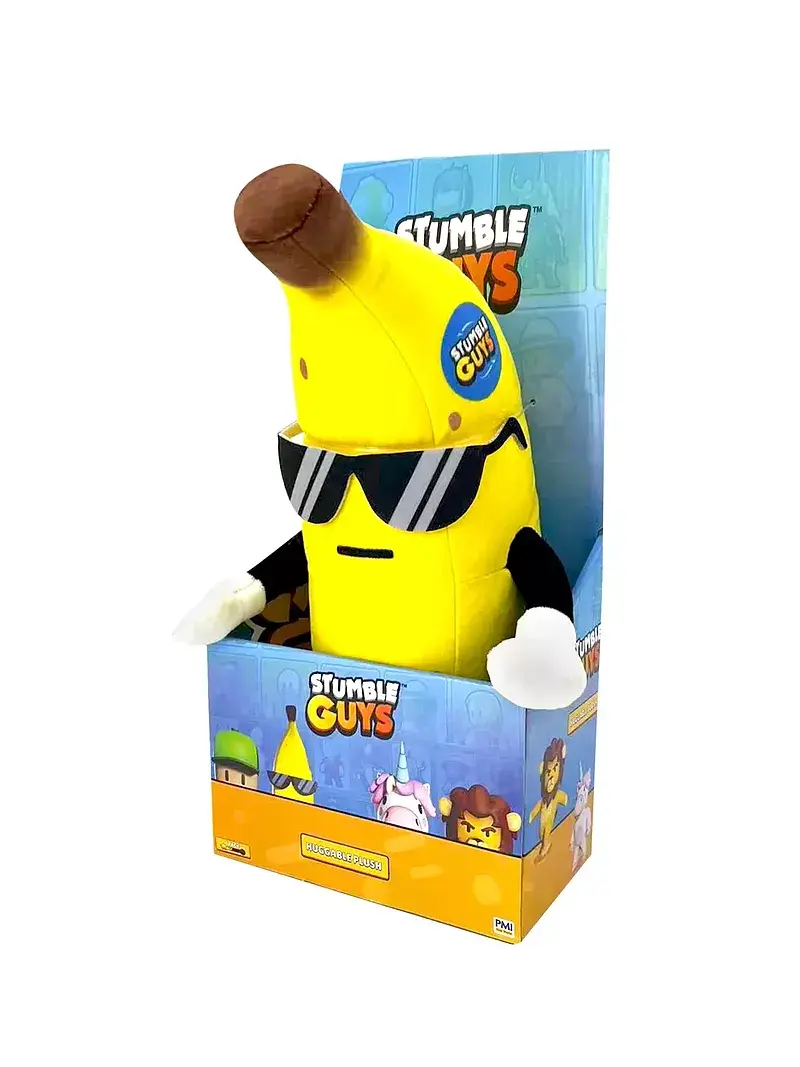Stumble guys huggable plush banana guy