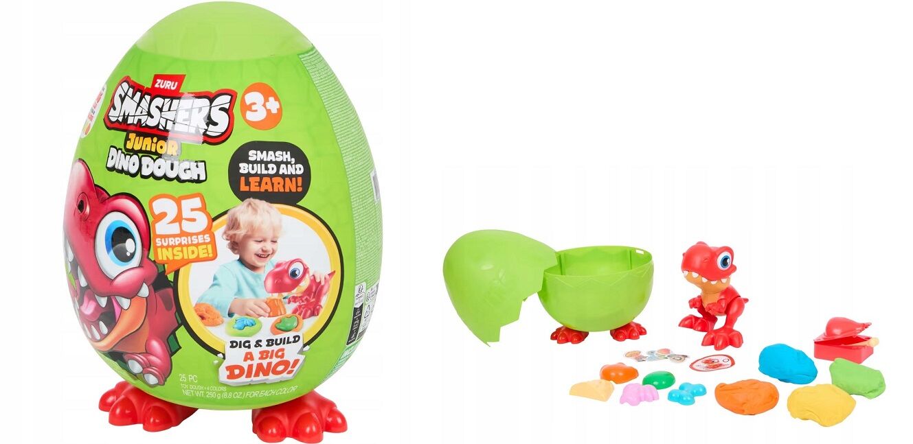 Dinozaur Zuru w jajku z masy plastycznej mix