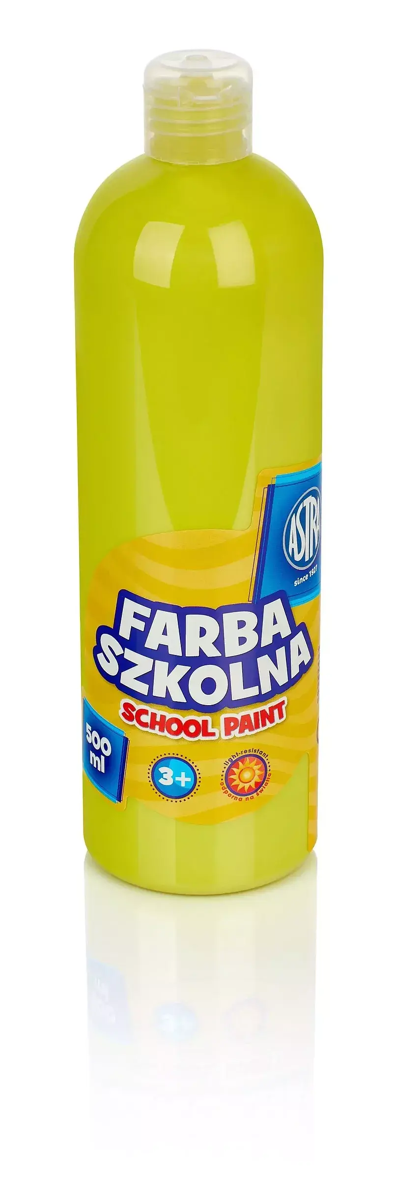 Farba szkolna astra 500 ml cytrynowa