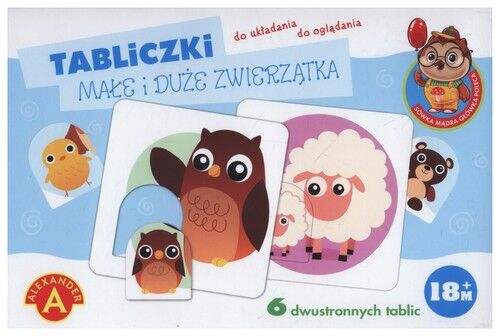 Tabliczki małe i duże zwierzątka