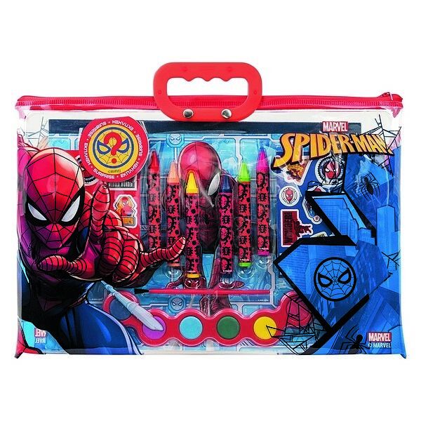 Zestaw artystyczny w torbie spiderman