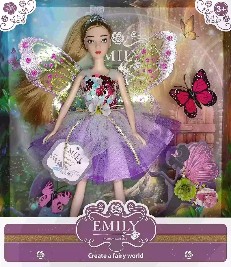 Lalka emily wróżka pink 30 cm