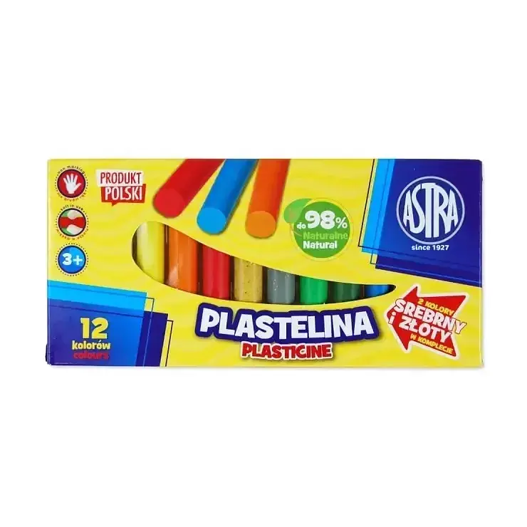 Plastelina okrągła astra 12 kolorów
