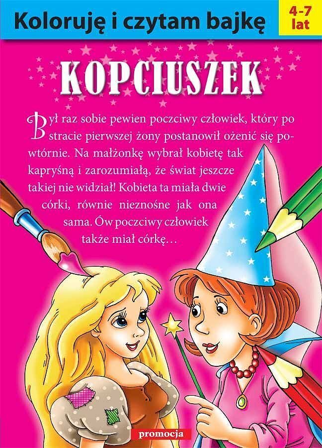 Kopciuszek. Koloruję i czytam bajkę