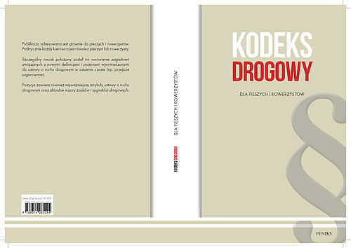 Kodeks drogowy dla pieszych i rowerzystów