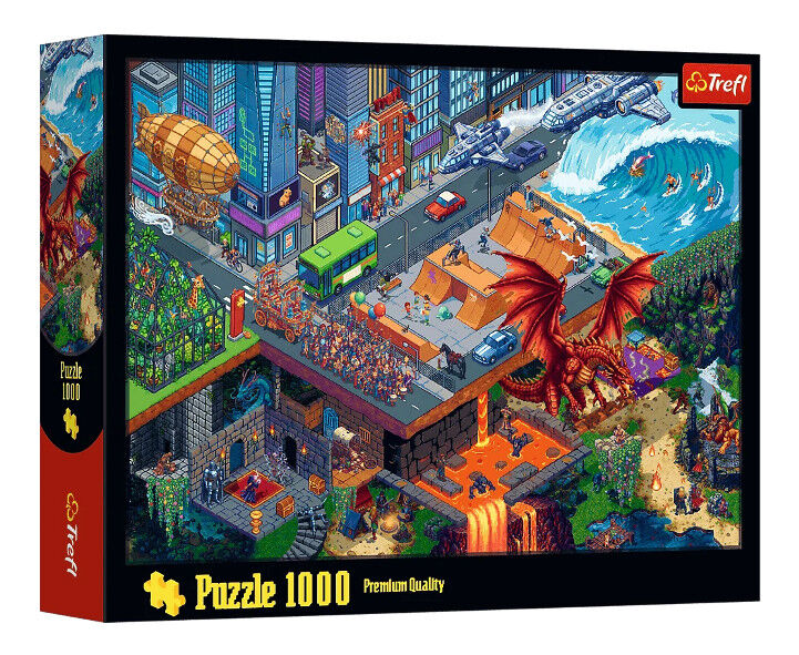 Puzzle 1000 Miasto Pixel