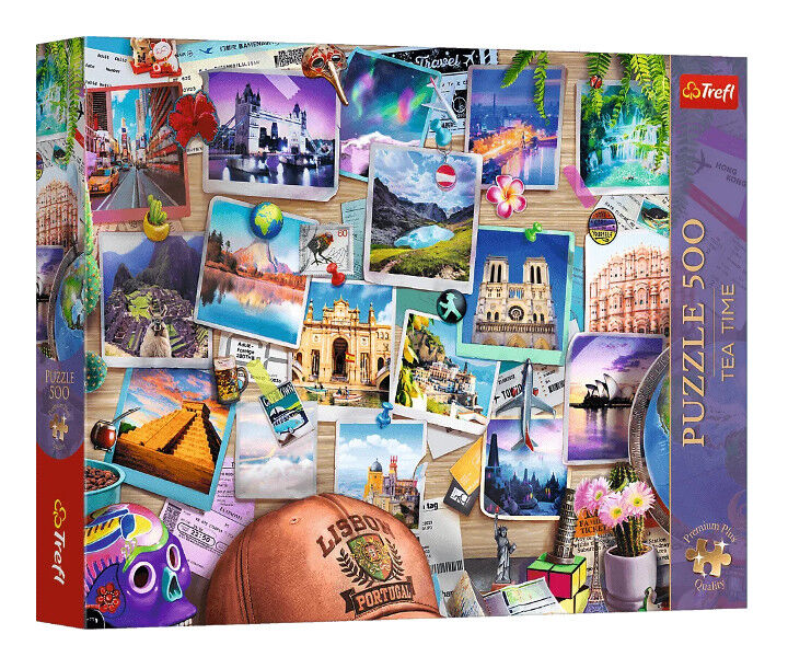 Puzzle 500 Premium Plus Wspomnienia z podróży