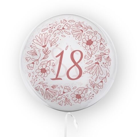 Tuban, balon 45 cm - 18-tka kwiaty (TB 3701)