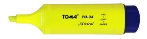 Zakreślacz TOMA Mistral TO-334 - żółty