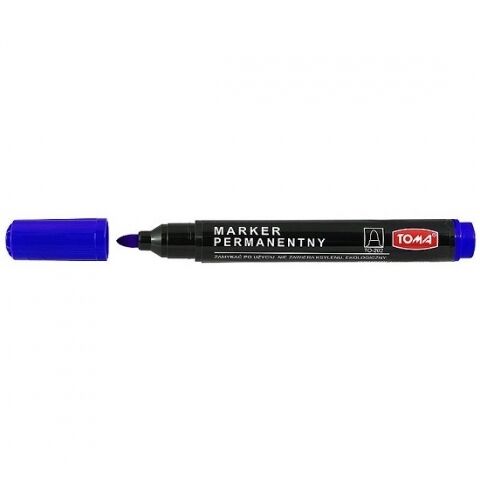 Marker permanentny Toma 1,5mm - niebieski (TO-202)