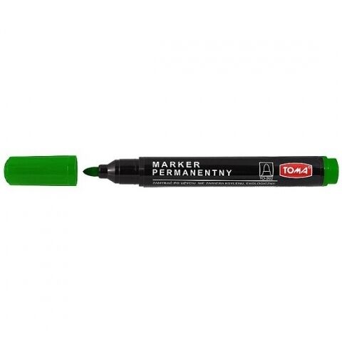 Marker permanentny Toma 1,5mm - zielony (TO-202)