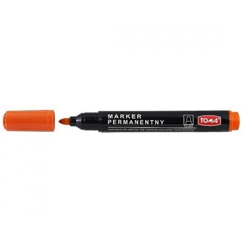 Marker permanentny Toma 1,5mm - pomarańczowy (TO-202)