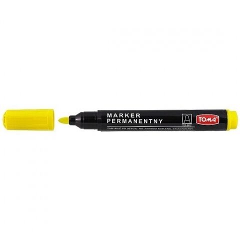 Marker permanentny Toma 1,5mm - żółty (TO-202)