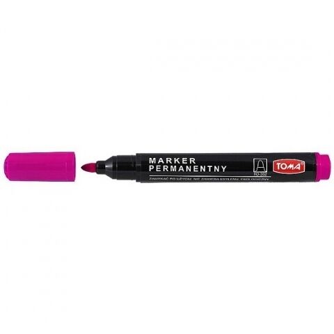 Marker permanentny Toma 1,5mm - różowy (TO-202)