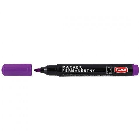 Marker permanentny Toma 1,5mm - fioletowy (TO-202)