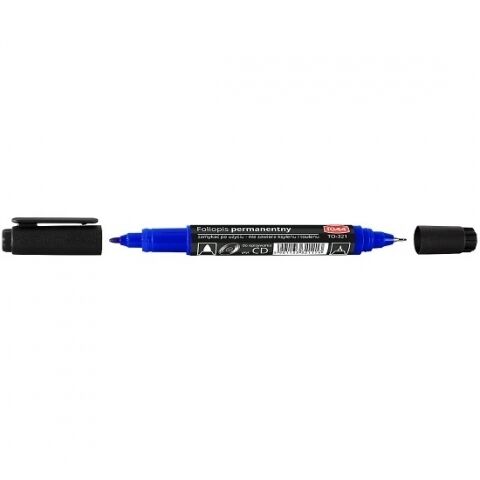 Marker dwustronny do CD Toma TO321 - niebieski (TO-32112)