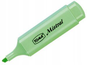 Zakreślacz TOMA Mistral TO-334 - pastelowy zielony (TO-334 8 2)