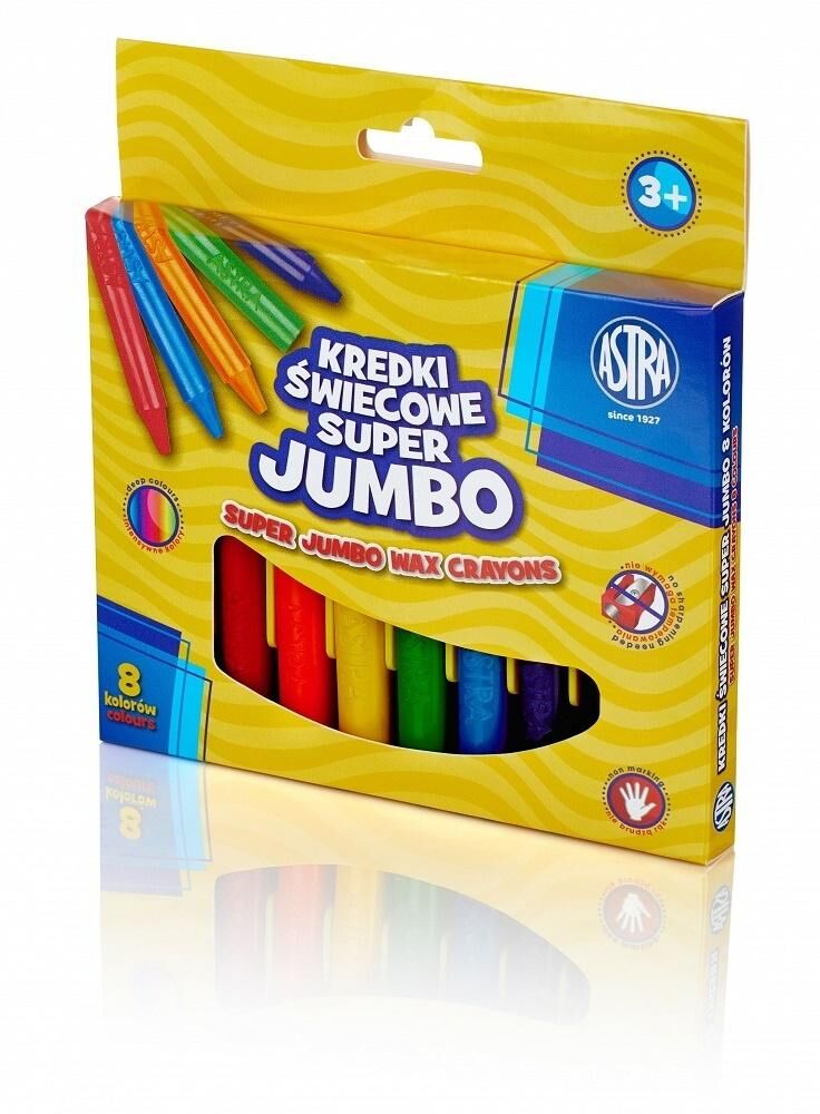 Kredki świecowe Super Jumbo 8 kolorów (316118002)