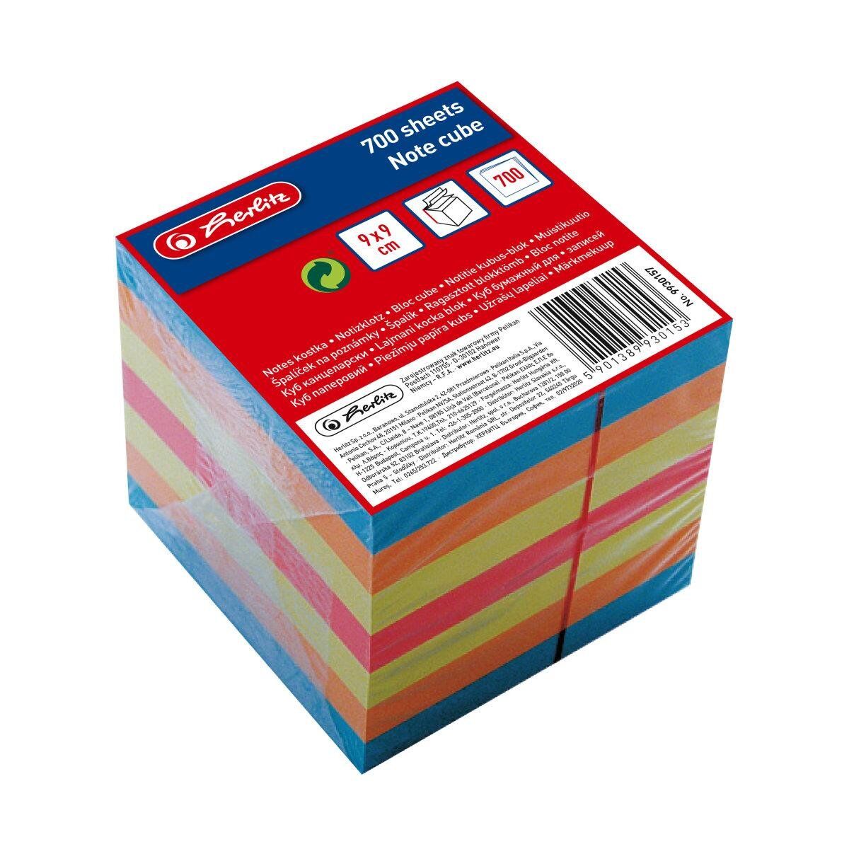 Notes kostka 9x9/700 kartek - kolorowy (217284)