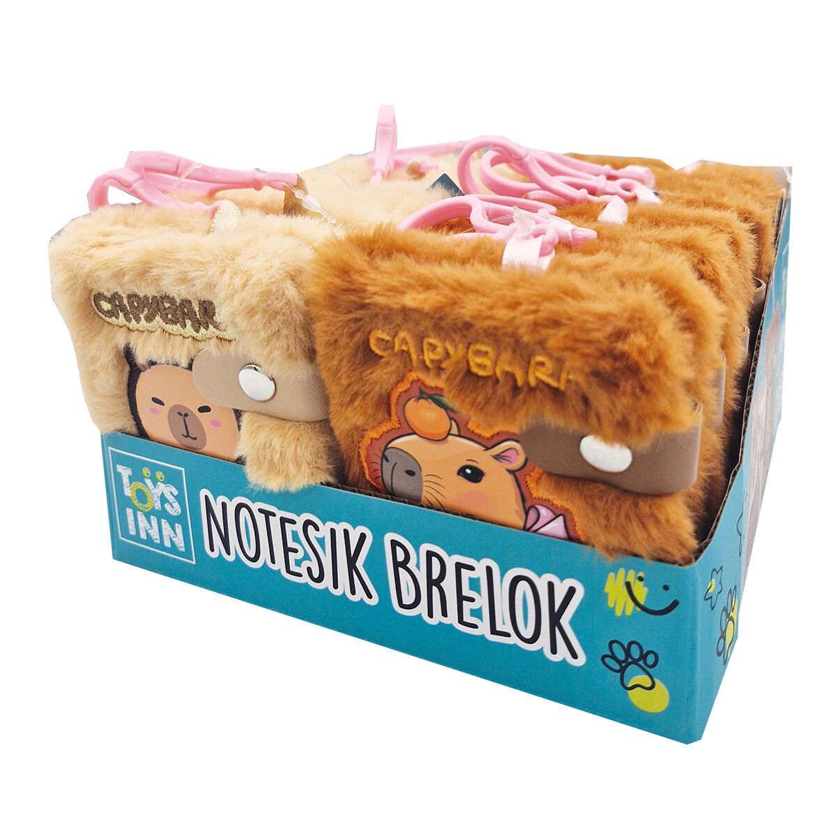 Notesik brelok Kapibara mix
