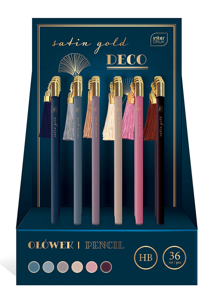 Ołówek z zawieszką Deco Satin Gold, Interdruk