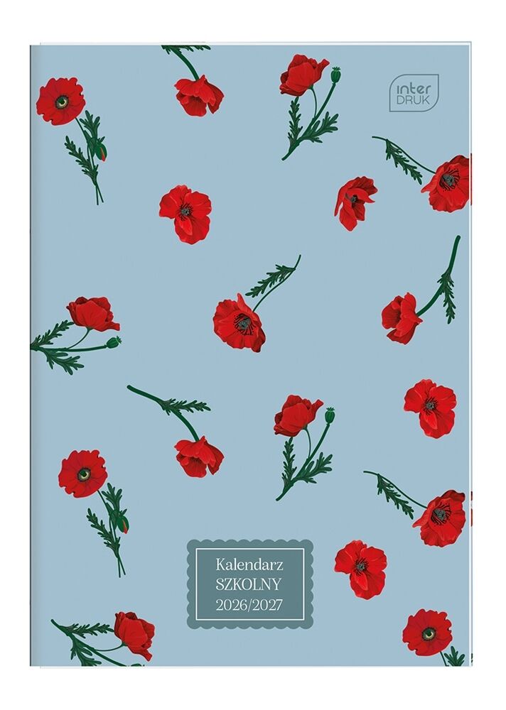 Kalendarz szkolny zeszytowy B6 48 - Poppies