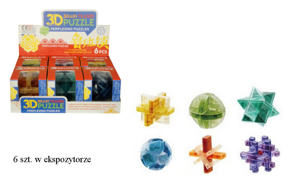 Gra kostka zręcznościowa puzzle 3D, 1 szt