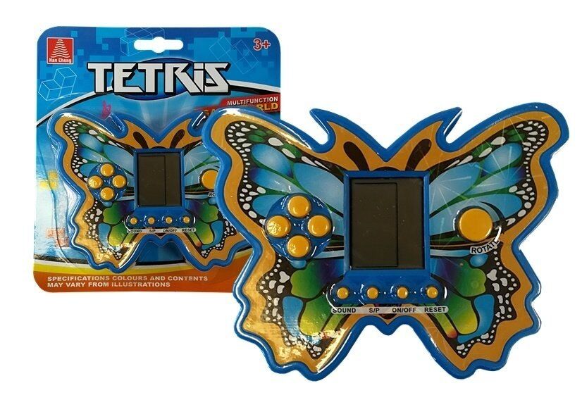 Gra elektroniczna tetris motyl niebieski